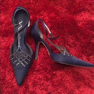 Nina Shoes - 4β Navy Blue jeweled strap shoes Nina Shoes - 4β Navy Blue jeweled strap shoes